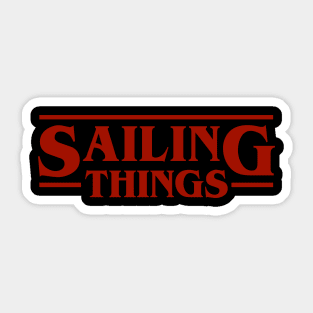 Sailing Things Retro Font Sticker